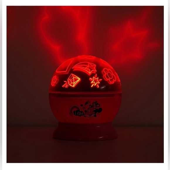 NIB Disney Minnie Mouse Rotating LED Projection Kids Lamp and Nightlight - Picture 5 of 8